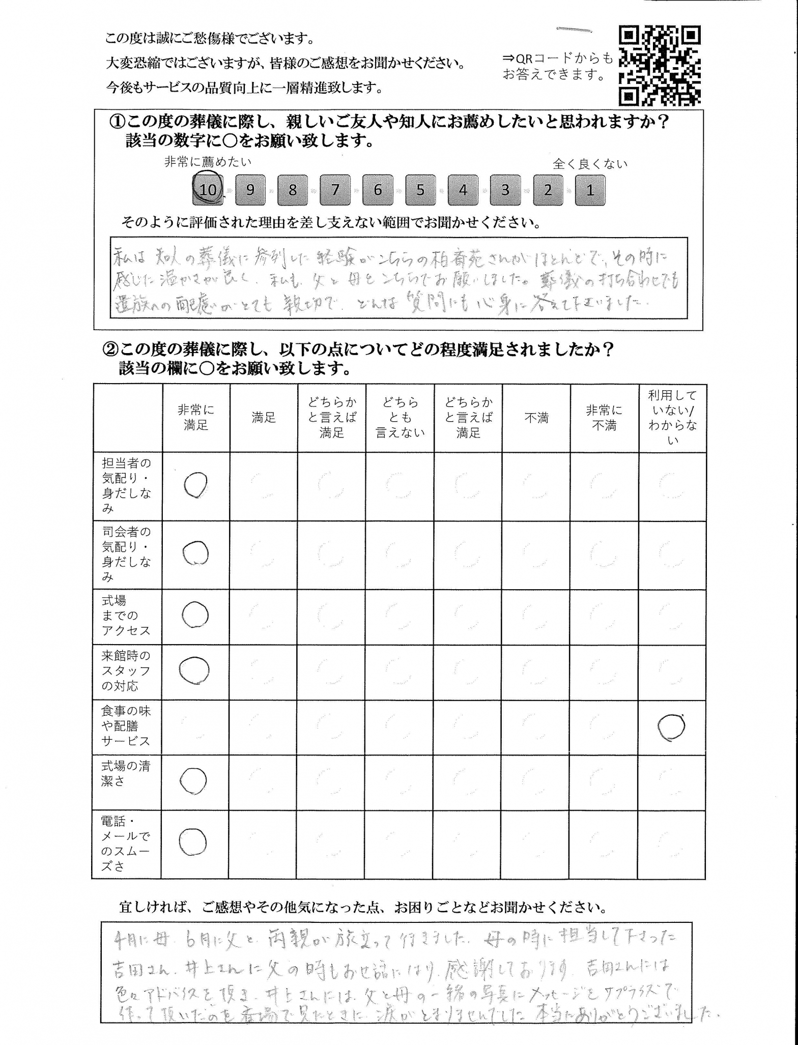 柏市 M様 柏斎苑新館 柏市の葬儀 家族葬なら柏斎苑